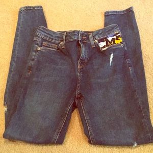 TOPSHOP UMICHIGAN MOTO JEANS